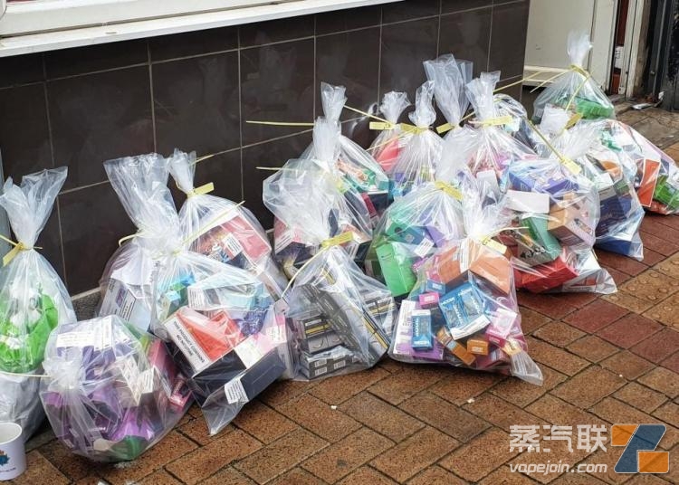 英國圣哈倫斯市查獲大量非法電子煙