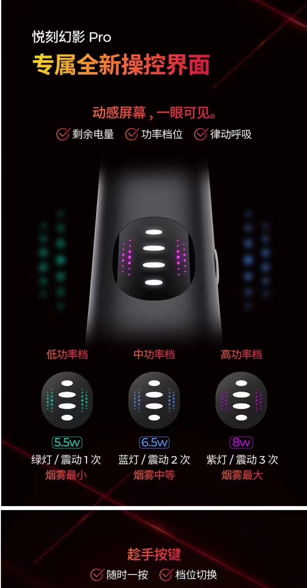 悅刻五代怎么調節煙霧大??？